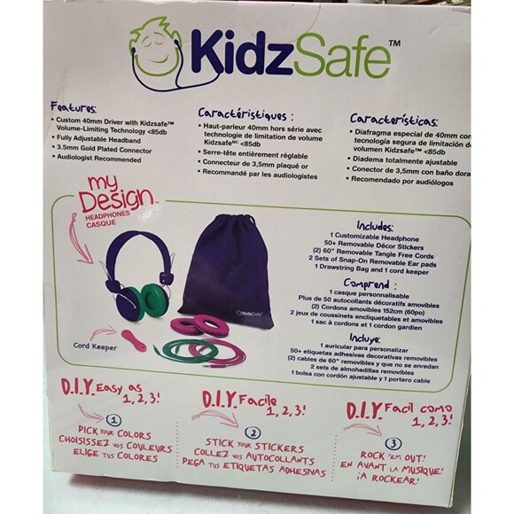 KidzSafe My Design DIY Headphones Audiologist Recommended - Picture 3 of 5